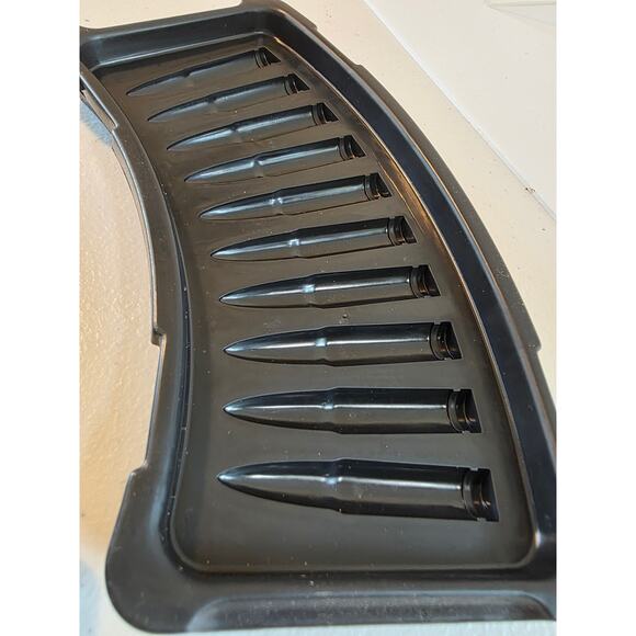 Machine Gun Bullets Ammo Ice Cube Tray Mold - Picture 5 of 5